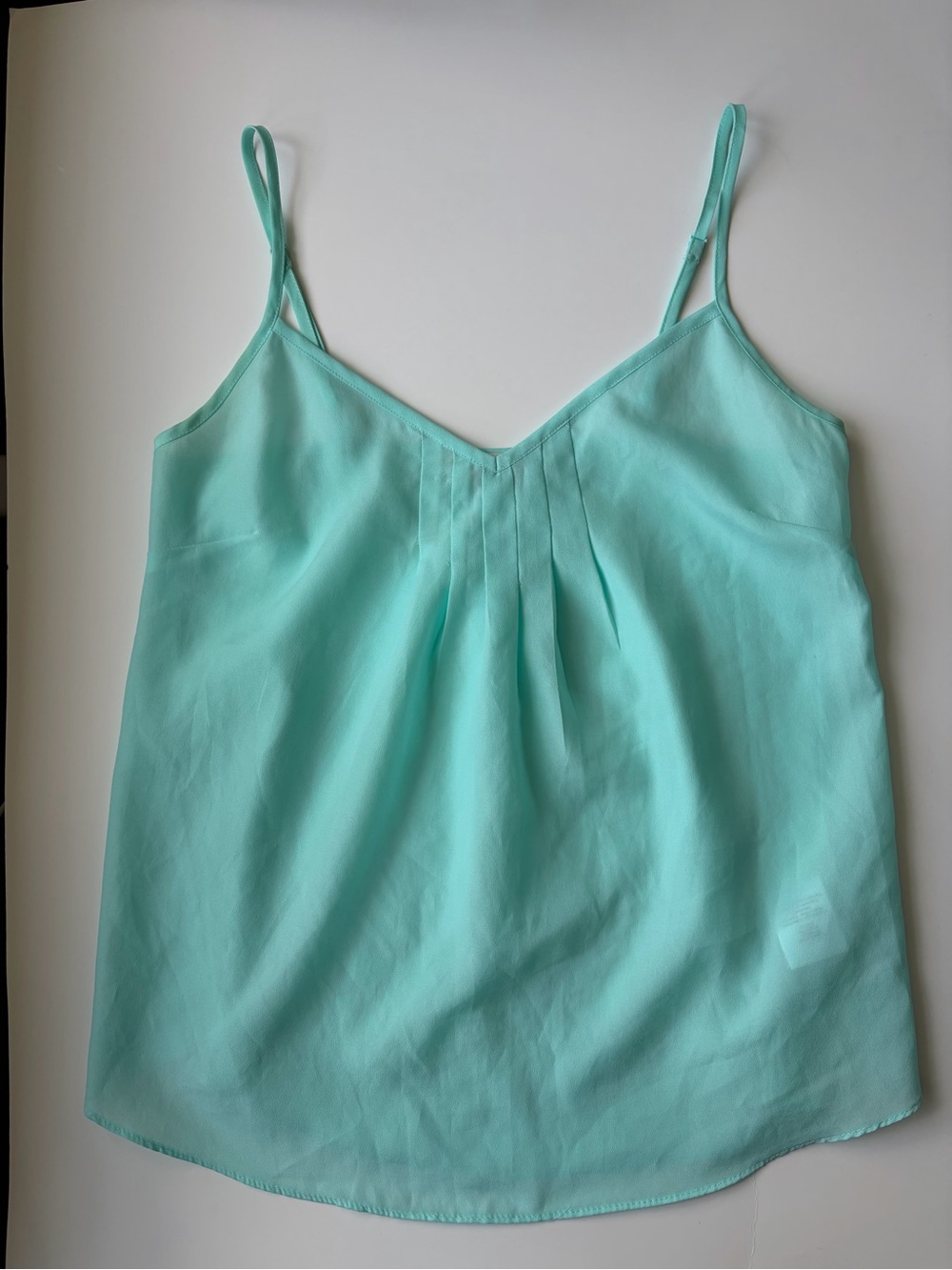 Aritzia Talula Turquoise Vneck Camisole With Adjustable Spaghetti Straps
